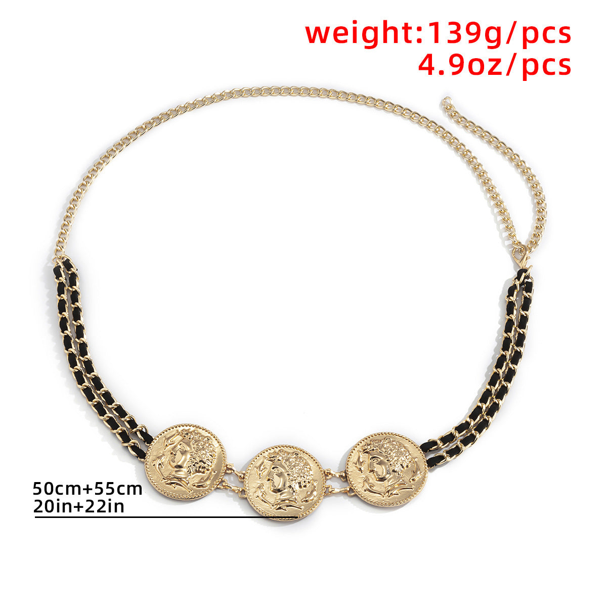 Vintage Flannel Chain Tassel Body Chain